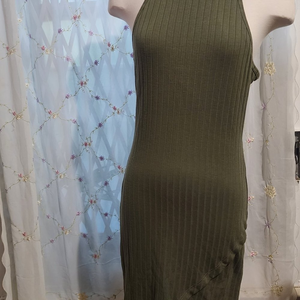 Pre Owned Feathers Olive Mini Dress